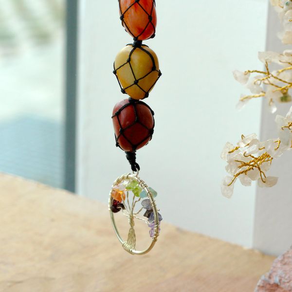 Hangende Chakrasten Hanger - Levensboom
