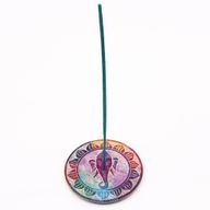 Speksteen Schijf Wierookhouder 10cm - Ganesha
