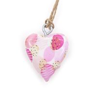 Kleine Decor Houten Harten - Roze Abstract