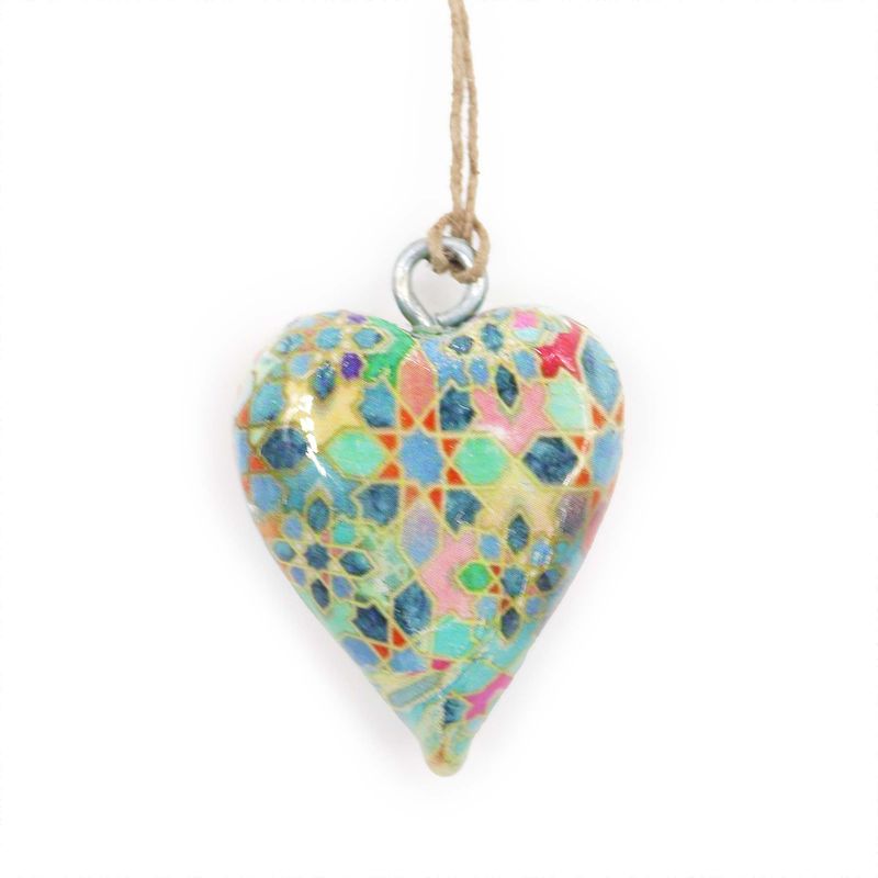 Kleine Decor Houten Harten - Mediterraan Tegelpatroon