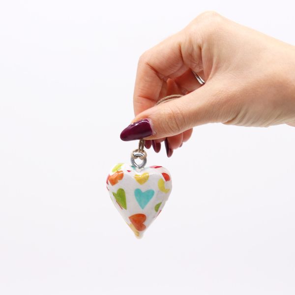 Kleine Decor Houten Harten - Pastel Harten