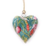 Grote Decor Houten Harten - Vogel & Bloemenpatroon