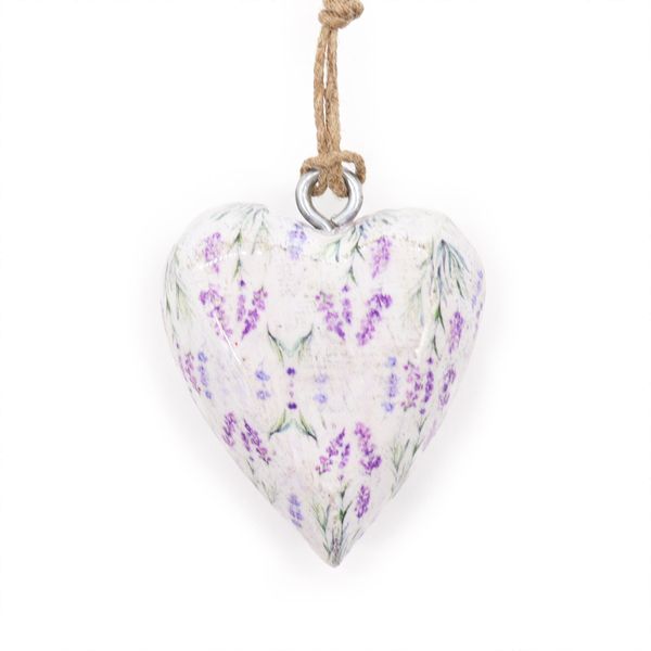 Grote Decor Houten Harten - Lavendel