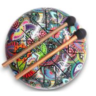 Stalen Tong Geluksdrumss Multi Kleur OM - 18cm