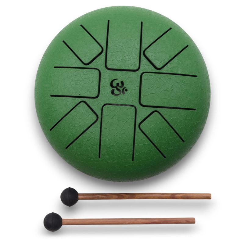 Stalen Tong Geluksdrumss Om Groen - 16cm