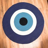 Katoenen Touw Evil Eye Tapijt 120cm