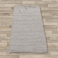 Kleine Indiase Handgeweven Katoenen Tapijt - 50x90cm - Grijs