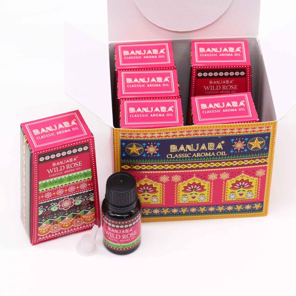 Banjara Indiase Geurolie 10ml - Wilde Roos
