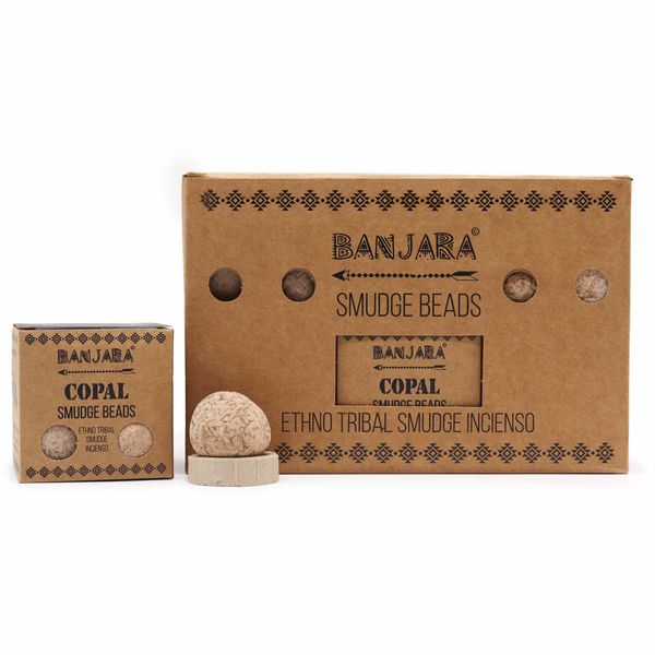 Banjara Smudge Kralen (vijf) - Copal