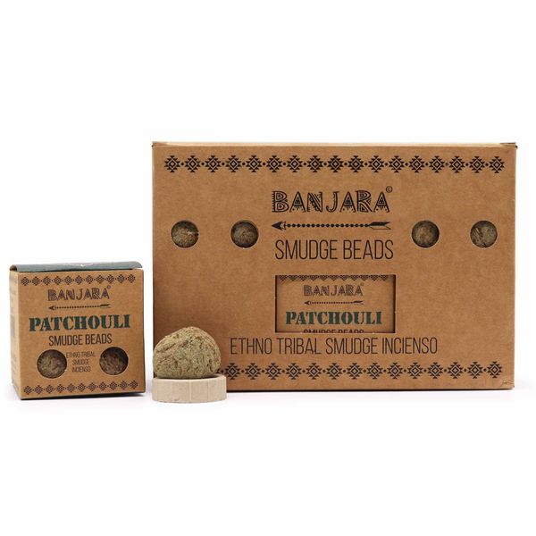 Banjara Smudge Kralen (vijf) - Patchouli