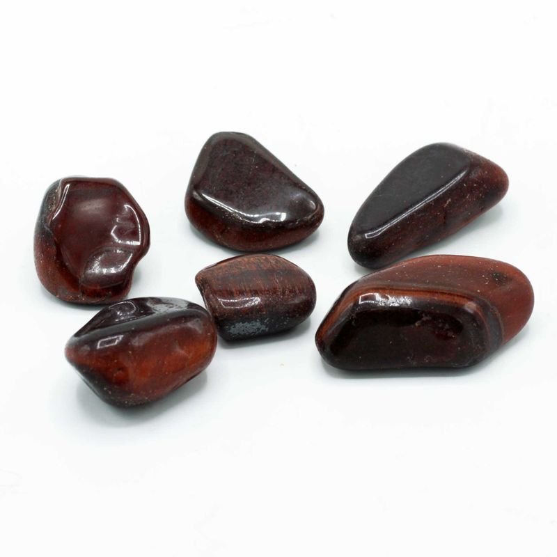 Afrikaanse Edelsteen Tijgeroog - Rood - Maat 8 - 30mm