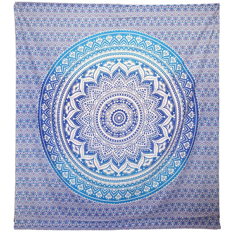 Wandkleed / Strandkleed - Umrao Mandala - Blauw