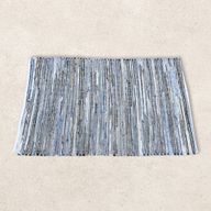 Grote Jute en Gerecycled Katoen Tapijt - 130x170cm - Blauw