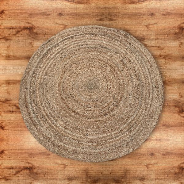 Rond Zacht Jute Tapijt - 90cm