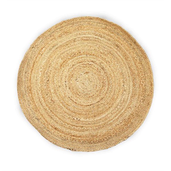 Rond Zacht Jute Tapijt - 90cm