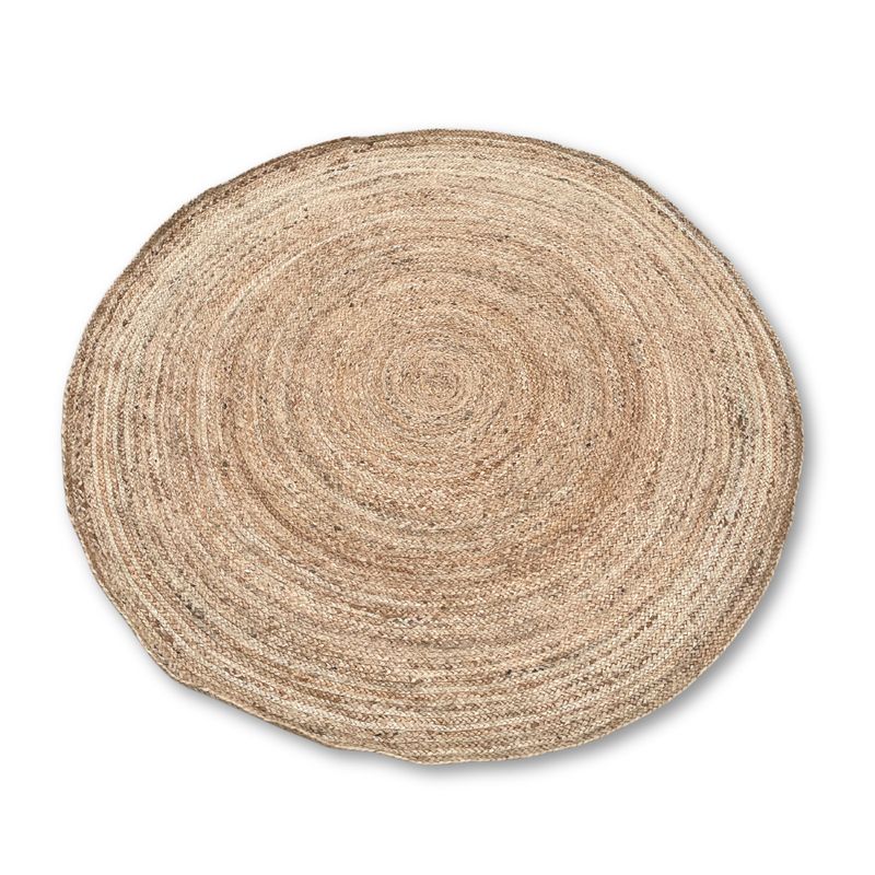 Groot Rond Zacht Jute Tapijt - 150cm
