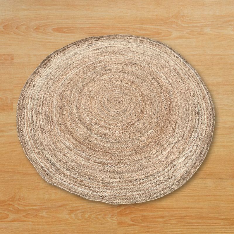 Groot Rond Zacht Jute Tapijt - 150cm