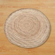 Groot Rond Zacht Jute Tapijt - 150cm