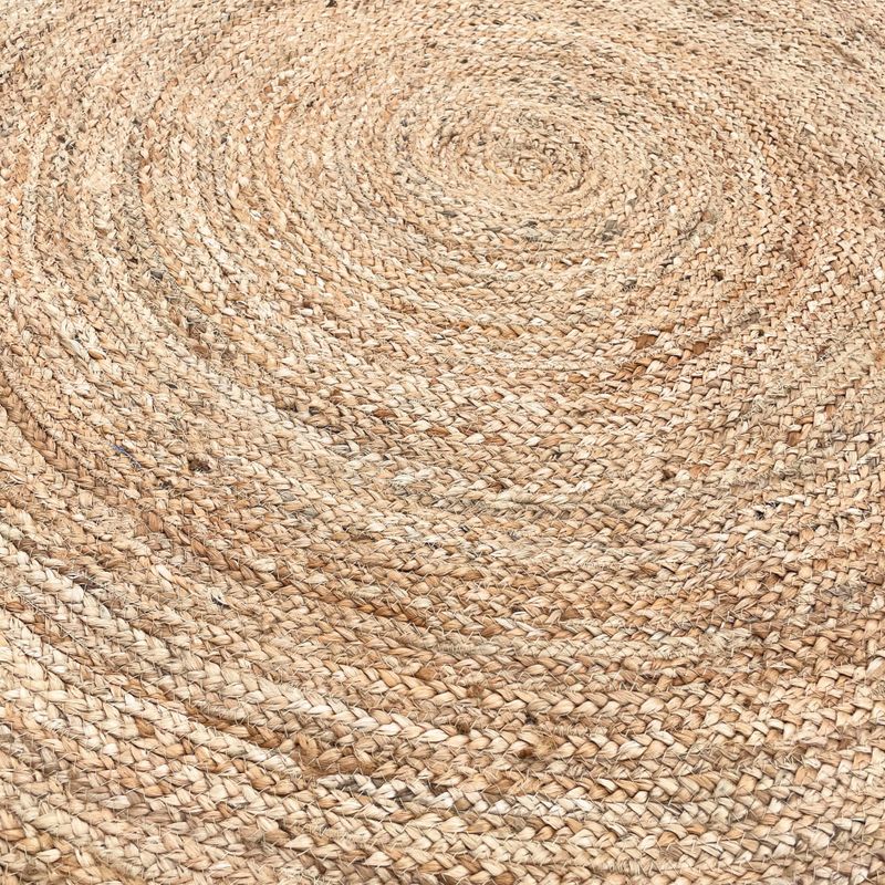 Groot Rond Zacht Jute Tapijt - 150cm