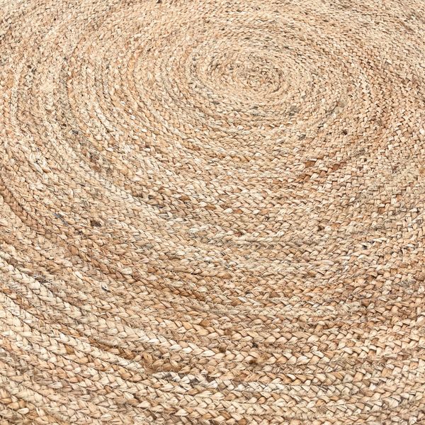 Groot Rond Zacht Jute Tapijt - 150cm
