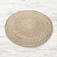Extra Groot Rond Zacht Jute Tapijt - 200cm
