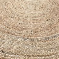 Extra Groot Rond Zacht Jute Tapijt - 200cm