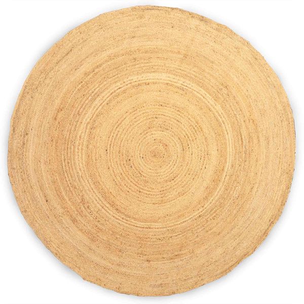 Extra Groot Rond Zacht Jute Tapijt - 200cm