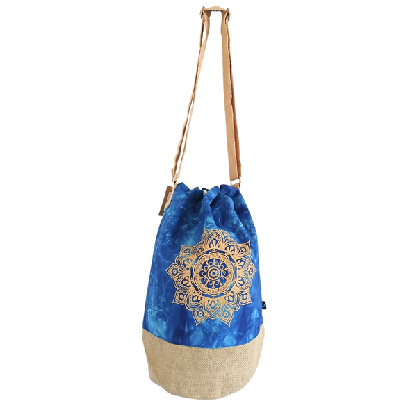 Natuurlijke Rugzak - Blauw Stonewash - Mandala