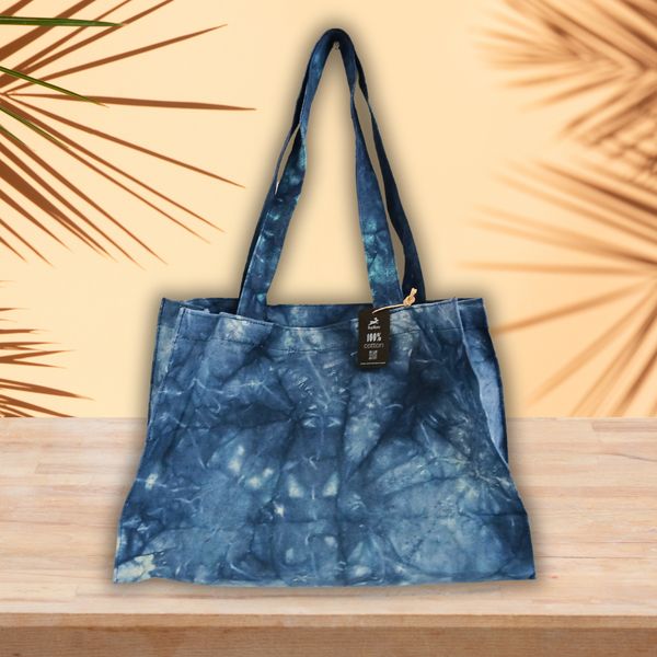 Hop Hare Handige Tas - Diepzeeblauw Stonewash Effect