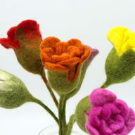 Viltbloemen - Rozen (gemengde kleuren)