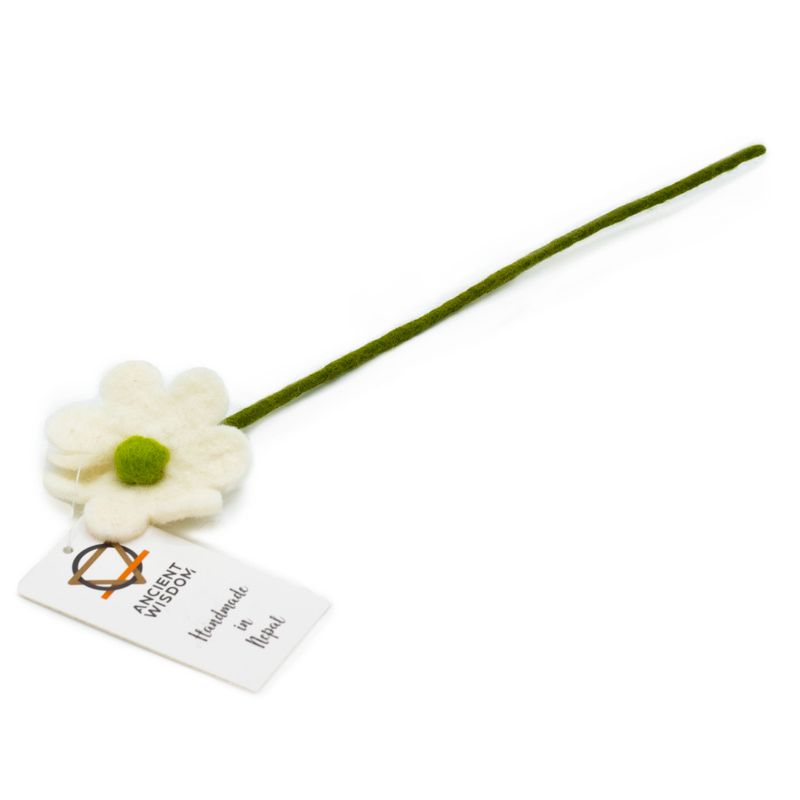 Viltbloemen - Madelief (gemengde kleuren)