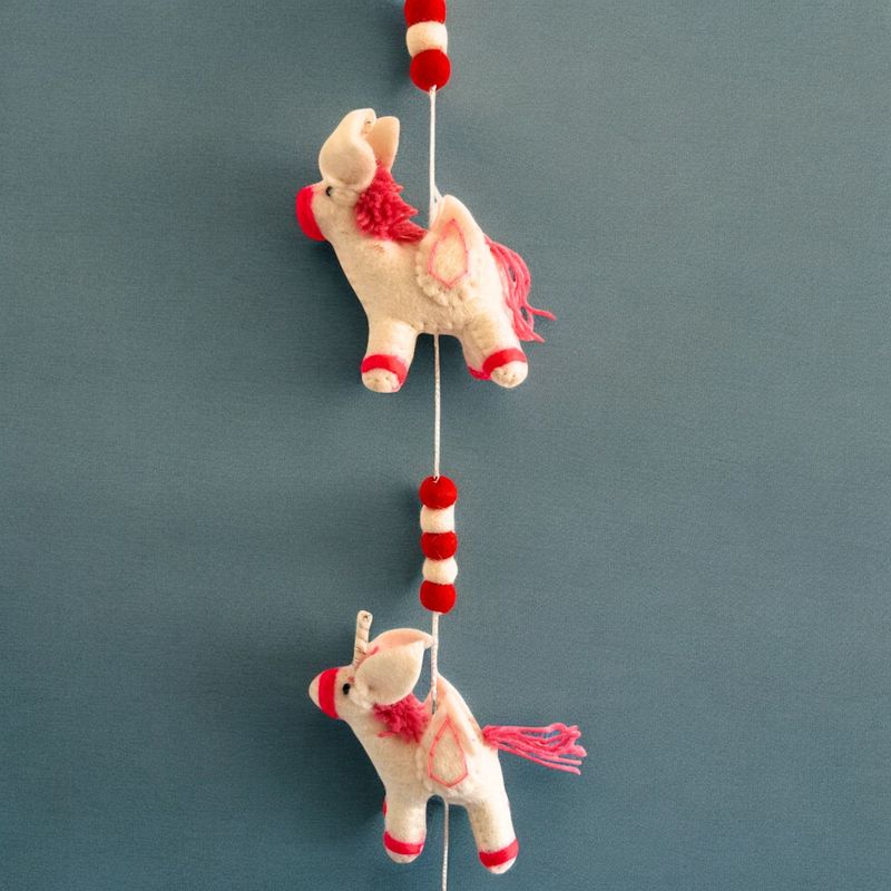 Vilten Wandhanger - Eenhoorns