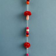 Vilten Wandhanger - Roodkap Paddenstoelen