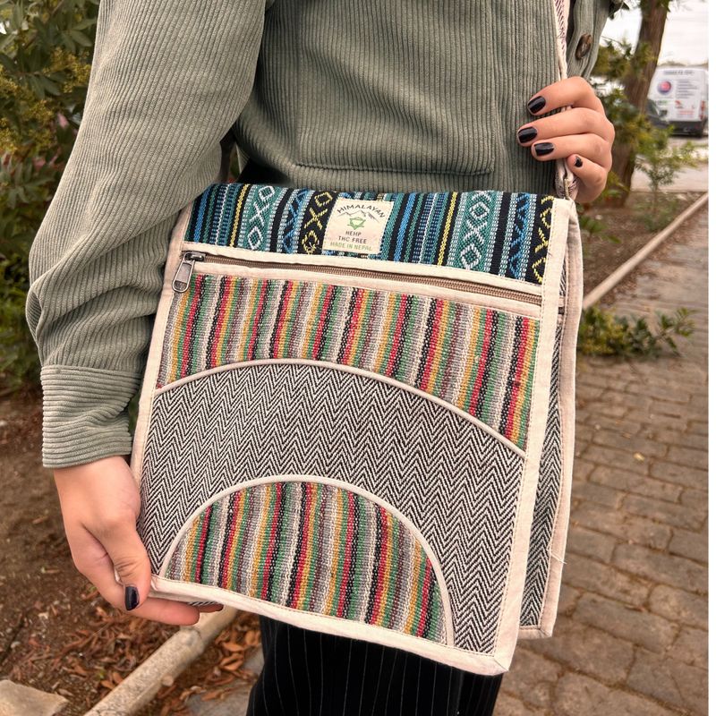 Hennep Laptop Messenger Tas - Curves