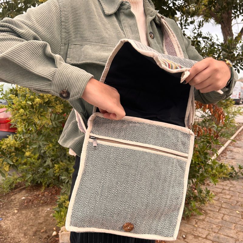 Hennep Laptop Messenger Tas - Curves