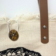 Natuurlijke Tote Bag met Leren Handvat - Inspiratie