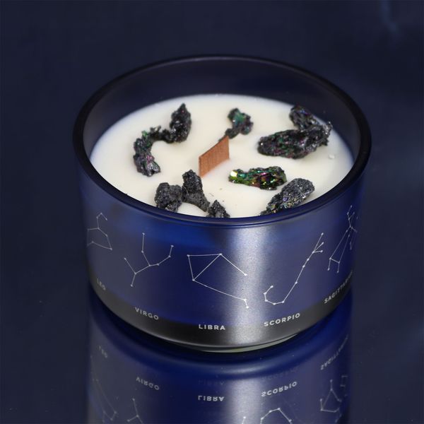 Zodiac Kristallen Kaars met Edelsteen Armband - Waterman