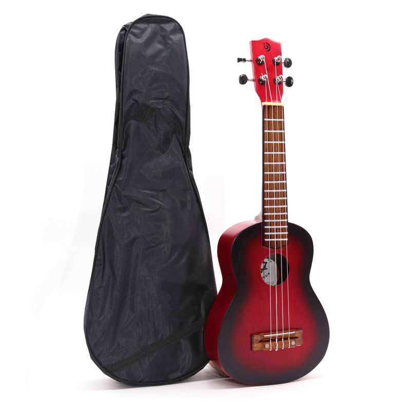 Ambachtelijk Gemaakte Ukelele - Natuurlijke Sunburst Afwerking (4 Snaren)