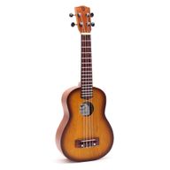 Ambachtelijk Gemaakte Ukelele - Oranje Sunburst Afwerking (4 Snaren)