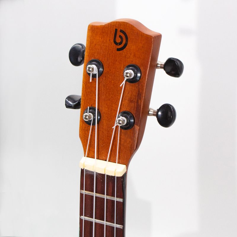 Ambachtelijk Gemaakte Ukelele - Oranje Sunburst Afwerking (4 Snaren)