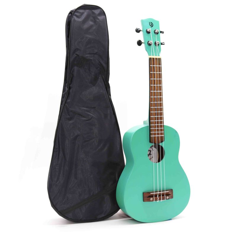 Ambachtelijk Gemaakte Ukelele - Turquoise Afwerking (4 Snaren)