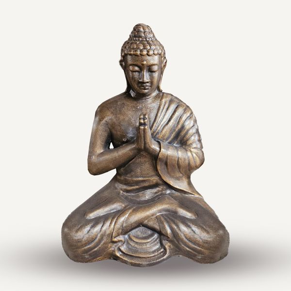 Middelgrote Antiek Gouden Biddende Boeddha – 1,2 m