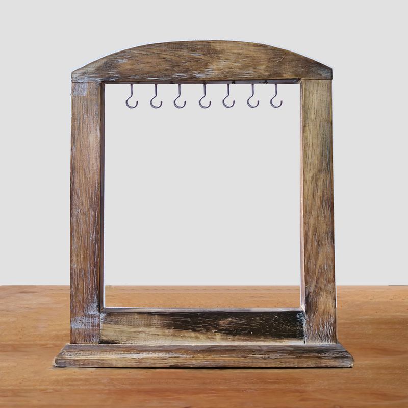Medium Hangstand - Donker Hout (40x30cm)
