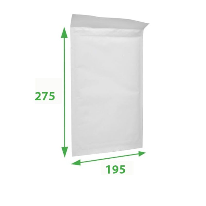 Gewatteerde Enveloppen - WIT - D/14 (195x275mm)