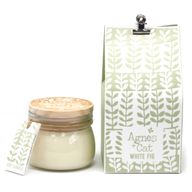 180g Sojawas Kaars in Kilnerpot met Geschenkdoos  - White Fig