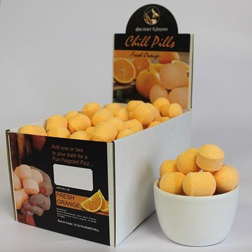 1.3Kg Doos Mini Bad Bom Pillen - Sinaasappel