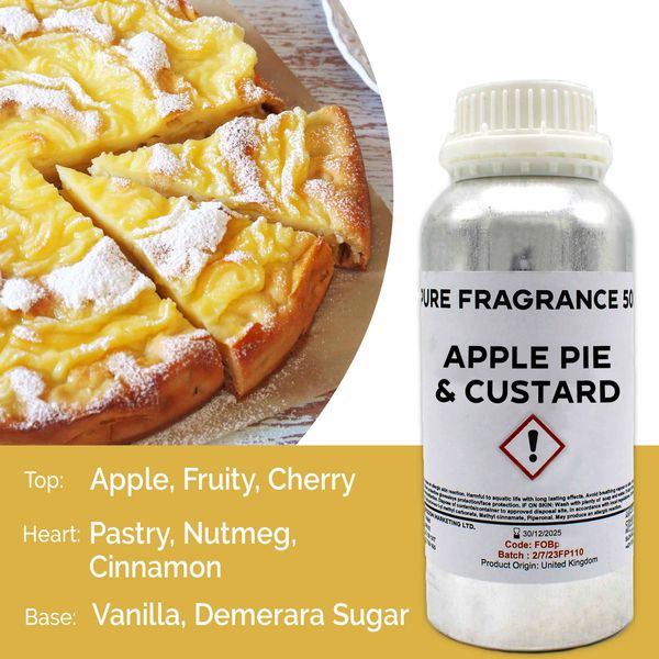 Appeltaart en Custard Puur Geur olie- 500ml