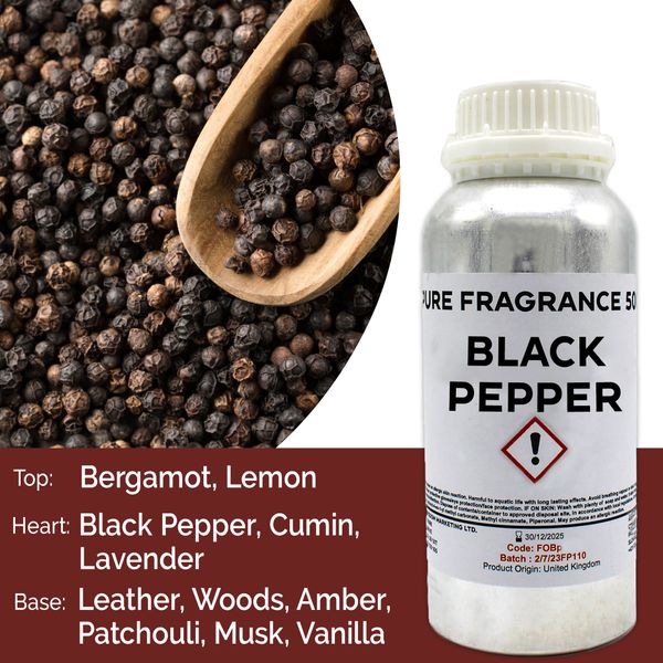 Zwarte Peper Puur Geur olie- 500ml