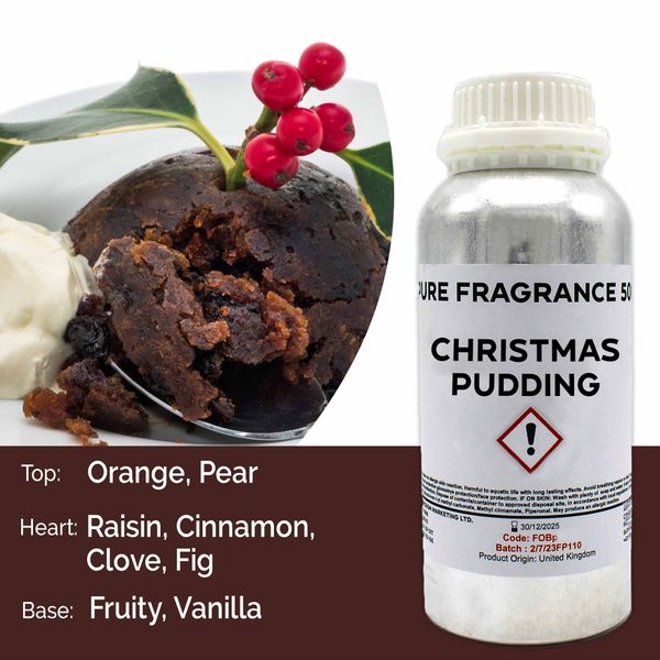 Kerstpudding Puur Geur olie- 500ml