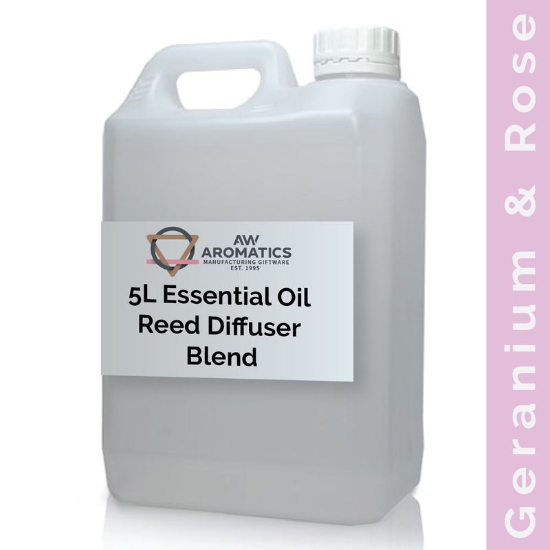 5l Essentiële Olie Geurstokjes Blend - Geranium & Roos